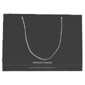 Modeontwerper Zwart Groot Cadeauzakje (Achterkant)