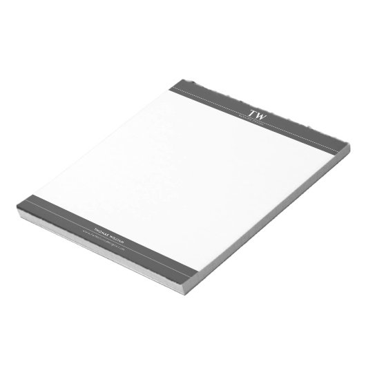 Modeontwerper Zwart Notitieblok (Linkerzijde)