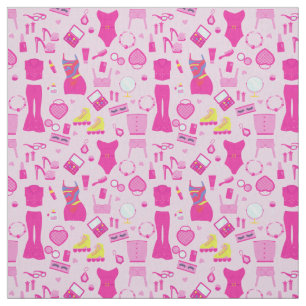 modepoppenkleren vintage jaren 90 roze stof