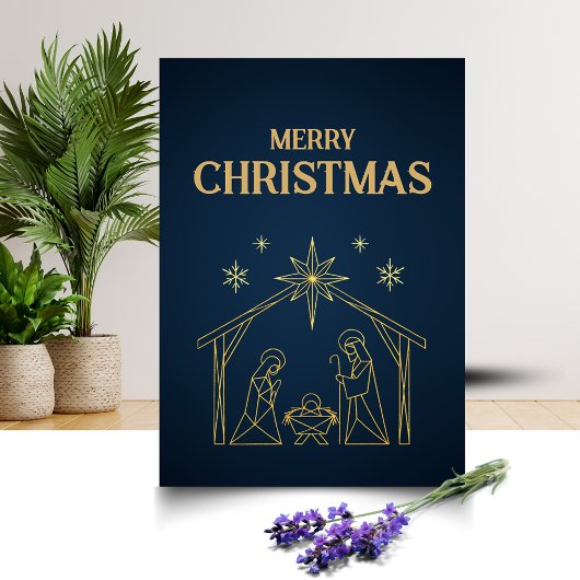 Moder and Minimal Christmas Card Design Kaart