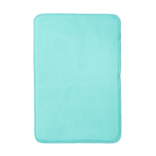 moder chic minimalist monogram turquoise aqua blau badmat (Voorkant Verticaal)