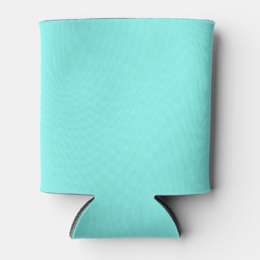 moder chic minimalist monogram turquoise aqua blau blikjeskoeler (Voorkant)