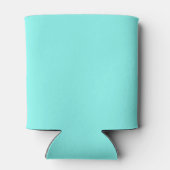 moder chic minimalist monogram turquoise aqua blau blikjeskoeler (Achterkant)