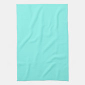 moder chic minimalist monogram turquoise aqua blau theedoek (Verticaal)