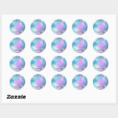Moder Diamanten Lippen, Iridescent Holografisch, M Ronde Sticker (Vel)