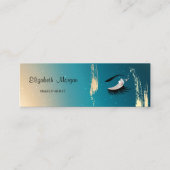 Moder Elegant, Penseelstreek, Lashes, Makeup Mini Visitekaartje (Voorkant)