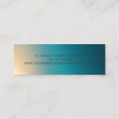 Moder Elegant, Penseelstreek, Lashes, Makeup Mini Visitekaartje (Achterkant)