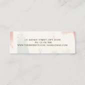 Moder Elegant, Watercor Brush Stroke, Lashes Mini Visitekaartje (Achterkant)