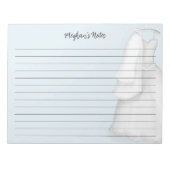 Moder Planer Trouwjurk Roze Vintage  Notitieblok (Voorkant)