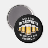 Moderatie (in drink) magneet (Voorkant / Achterkant)