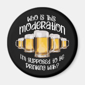 Moderatie (in drink) magneet (Voorkant)