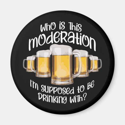 Moderatie (in drink) magneet (Voorkant)