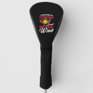 Moderatie Pickleball Wine Drink Trots Golfheadcover