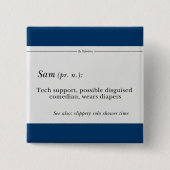 Moderator Sam Button (Voorkant)