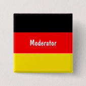 Moderator Vierkante Button 5,1 Cm (Voorkant)