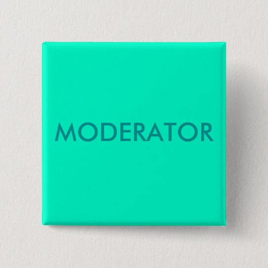 MODERATOR VIERKANTE BUTTON 5,1 CM (Voorkant)