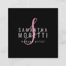 Moderen Make-up Artiest Roze Zwart
