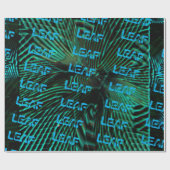 MODEREN VAN EEN GROENBLAUW VAN LEVEROLIE CADEAUPAPIER (Vlak)