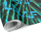 MODEREN VAN EEN GROENBLAUW VAN LEVEROLIE CADEAUPAPIER (Rol Hoek)