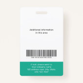 Moderm aangepaste foto- en naamplaatje badge (Achterkant)