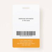 Moderm aangepaste foto- en naamplaatje badge (Achterkant)