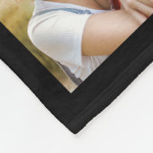 Modern 10 Photo Collage Family Name Quote Black Fleece Deken (Hoek)