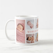 Modern 10 Photo Collage Pink World's Best Grandma Koffiemok (Links)