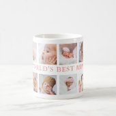 Modern 10 Photo Collage Pink World's Best MImi Koffiemok (Center)