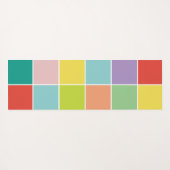 Modern 11 fotocollage en monogram yogamat (Achterkant (horizontaal))