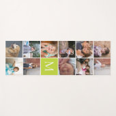 Modern 11 fotocollage en monogram yogamat (Voorkant (horizontaal))