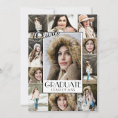Modern 11 Photo Collage Afstuderen Aankondiging (Voorkant)