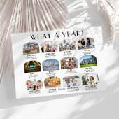 Modern 12 foto Wat een jaar kerst Kaart