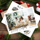 Modern 12 foto Wat een jaar kerst Kaart