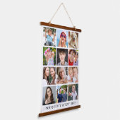 Modern 12 Fotocollage Hangend Wandkleed (Gebogen)
