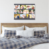 Modern 12 Gray Stretched Canvas fotometselrooster Afdruk (Insitu (Slaapkamer))