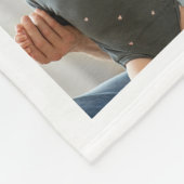 Modern 12 Photo Collage Family Name Quote     Fleece Deken (Hoek)