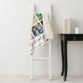 Modern 13 Fotocollage Quote Familienaam Sherpa Deken (In situ)