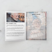 Modern 15-foto begrafenisprogramma met bio & geem programma (Binnen)