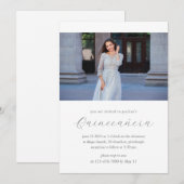 Modern 15 Jaar Verjaardag Quinceañera Foto Wit Kaart (Voorkant / Achterkant)