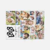 Modern 15 Photo Collage Names Call Me Gigi Fleece Deken (Voorkant (Horizontaal))