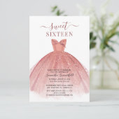 Modern 16e verjaardagsfeest kaart (Staand voorkant)