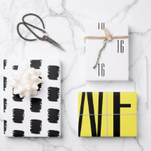 MOdern 16e verjaardagsfeestje inpakpapier