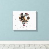 modern 18 Hartvormig Foto Collage voor echtgenoot Canvas Afdruk (Insitu (Houten vloer))