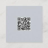 Modern 1 foto Nail Art Manicure QR-code Vierkante Visitekaartje (Achterkant)