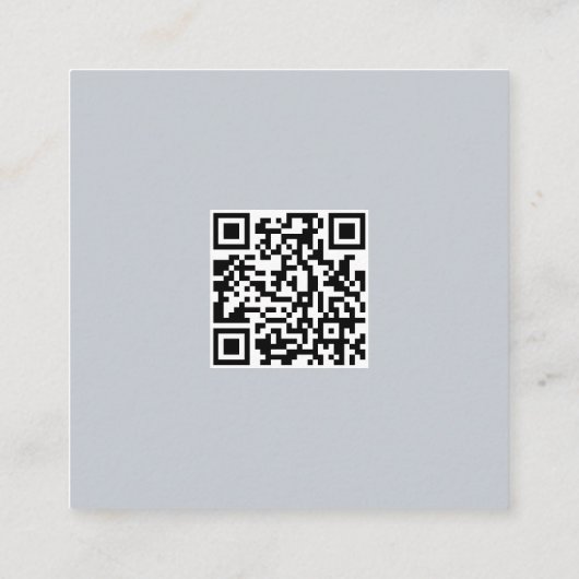 Modern 1 foto Nail Art Manicure QR-code Vierkante Visitekaartje (Achterkant)