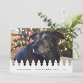 Modern 1-Photo Collage Customizable Christmas Card Feestdagenkaart (Staand voorkant)