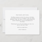 Modern 1-Photo Collage Customizable Christmas Card Feestdagenkaart (Achterkant)