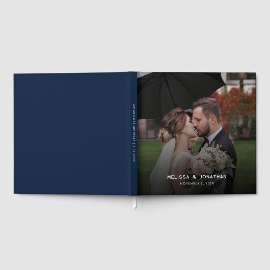 Modern 1 Photo Wedding Gastenboek (Volledig)