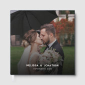 Modern 1 Photo Wedding Gastenboek (Voorkant)