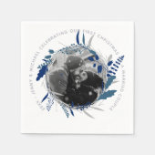 MODERN 1e JAARGANG Verloofd of Getrouwd FOTO Feest Servet (Voorkant)